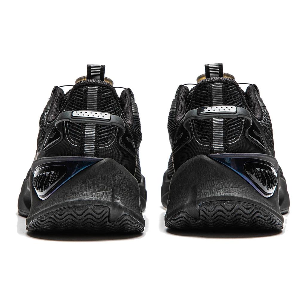 Li Ning Youth Qiang Yue V2 Comfortable Fashion Non-Slip Shock Absorbing Wear-Resistant Casual Shoes Kids Casual Shoes Black YKCU046-5