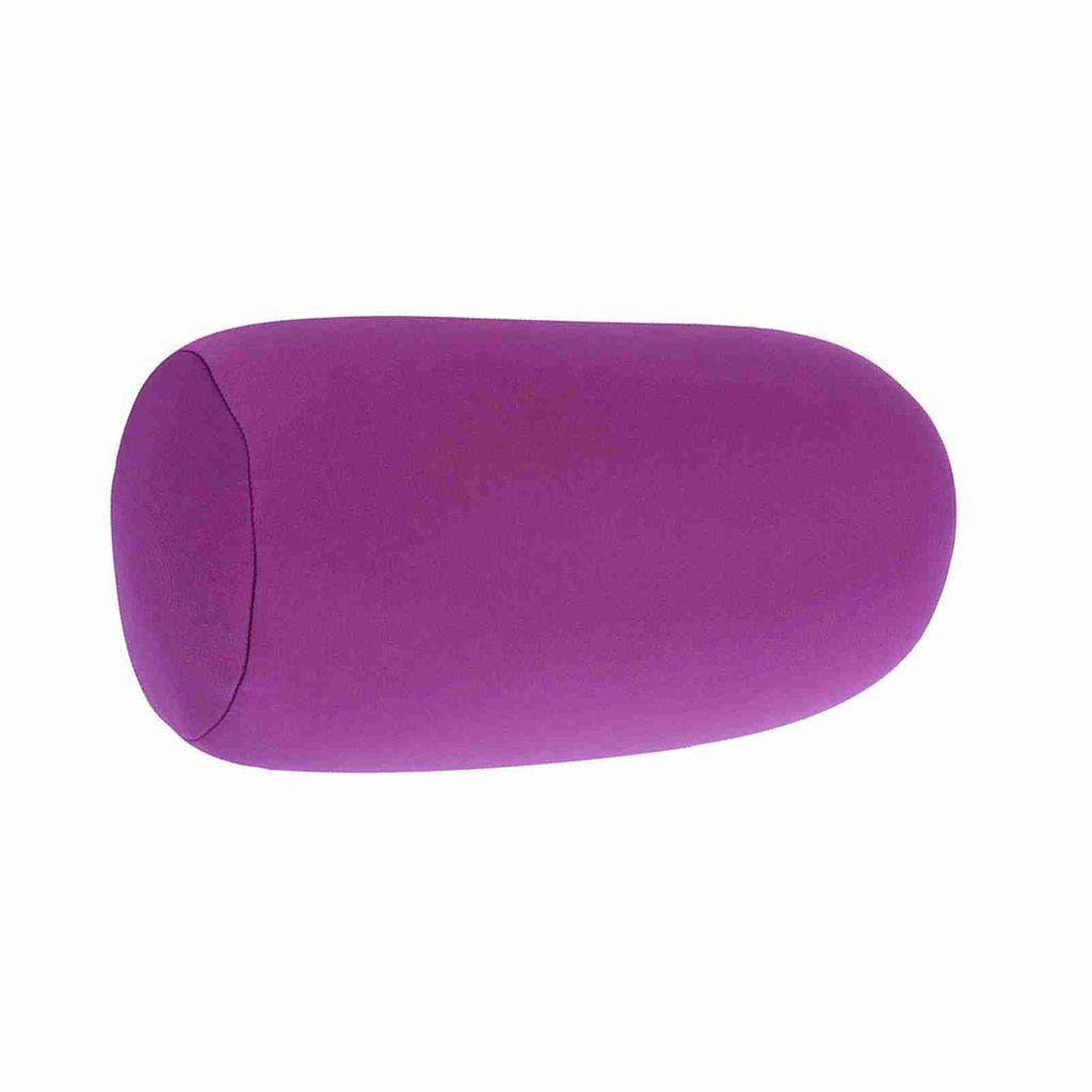 Micro Mini Microbead Back Cushion Roll Throw Pillow Travel Home Sleeping Comfortable Purple