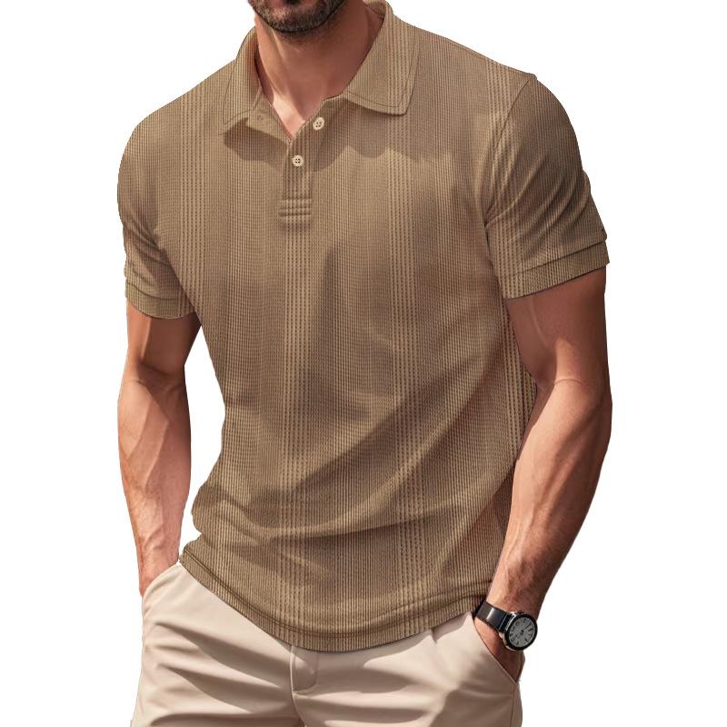 Sommer Herren Kurzarm Poloshirts Golfshirts Mode Business Casual Herren Tops T-Shirts Polo