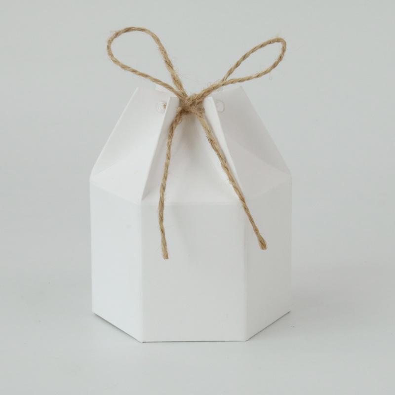 

European Candy Box Kraft Paper Sugar Box Kraft Paper Hexagonal Packaging Box, Gift Carton
