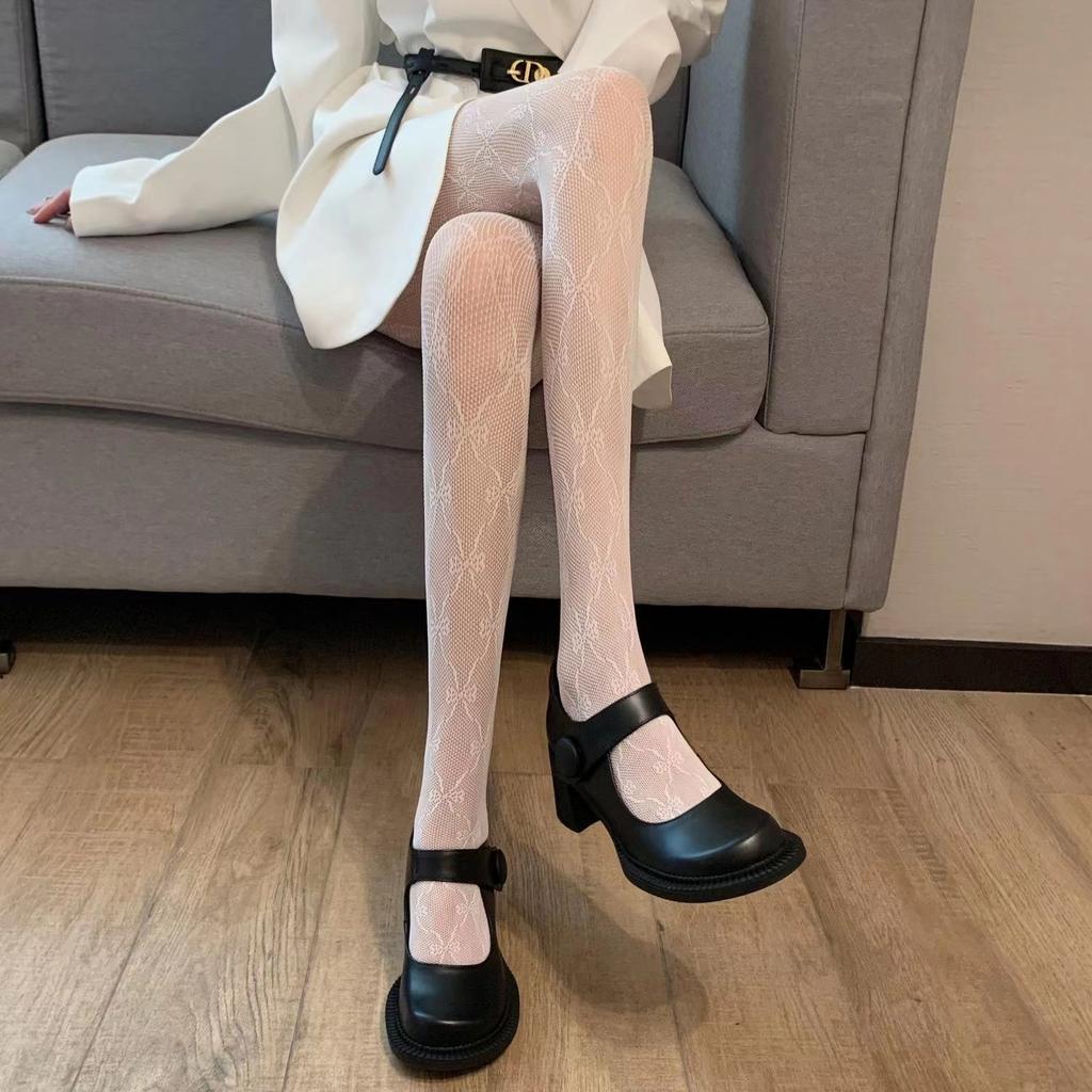 Women'S Fashion Sexy Rhinestone Pantyhose High Elastic Mesh Hollowed Out Black Stockings Girls' Slim Fishing Net Tights Jk Gift