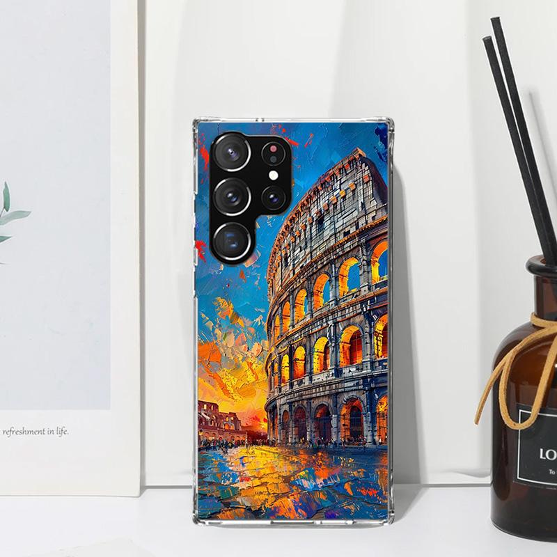 Roman Colosseum Phone Case For Samsung Galaxy S26 S25 Edge S24 FE S23 S22 Ultra S21 Plus S20 + Art Fundas Back Cover Galaxy S25
