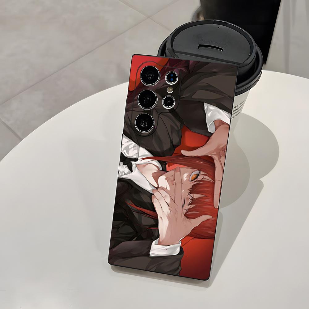 Anime Chainsaw Man M-Makima Phone Case For Samsung A25 A13 A33 5G A54 A36 A35 A56 A52 A14 Shockproof Soft Cover