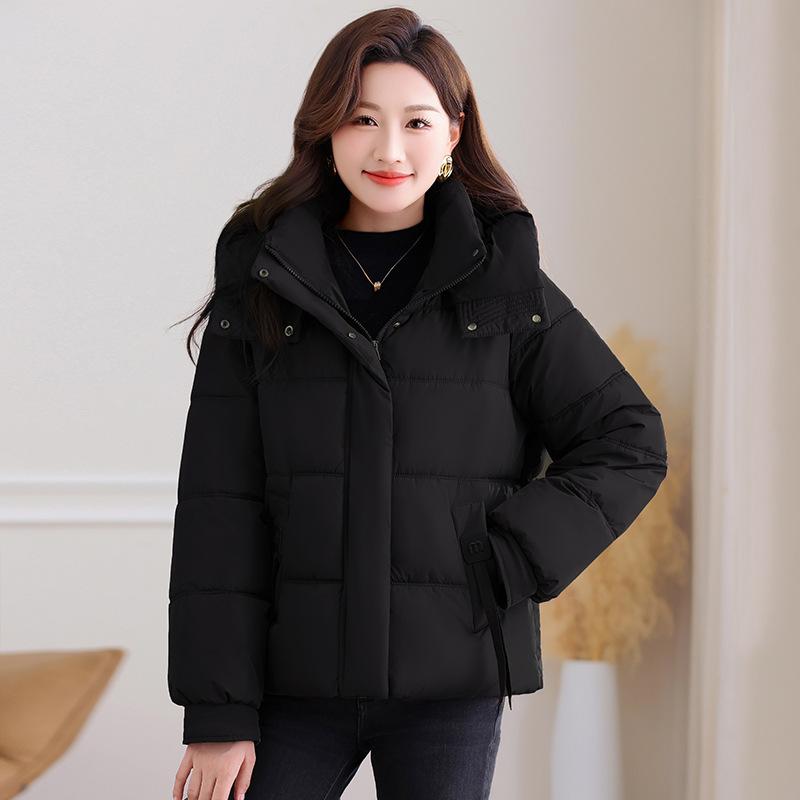 

Нова вільна куртка з бавовняною підкладкою коротка, і Мама носить вільний і тонкий пуховик-хліб. XXL