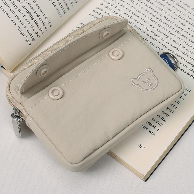 Nylon Coin Purse Zipper Multi-Purpose Small Wallet Earphone Bag