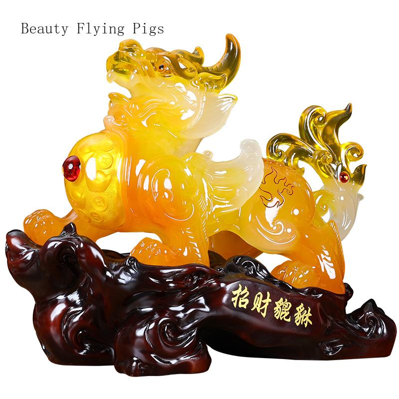 New Chinese Resin Pixiu Decoration Living Room Office Decoration New House Relocation Shop Opening Gift Feng Shui