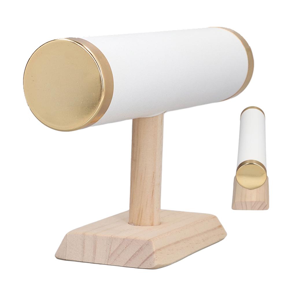 T Bar Bracelet Holder Display Organizer Golden Rimming for Watch Necklace Hair Scrunchy Hoop