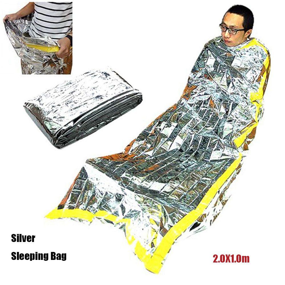 Portable Accessories Sun Protection Tool Outdoor Emergency Blanket Sleeping Bag Thermal Keep Warm
