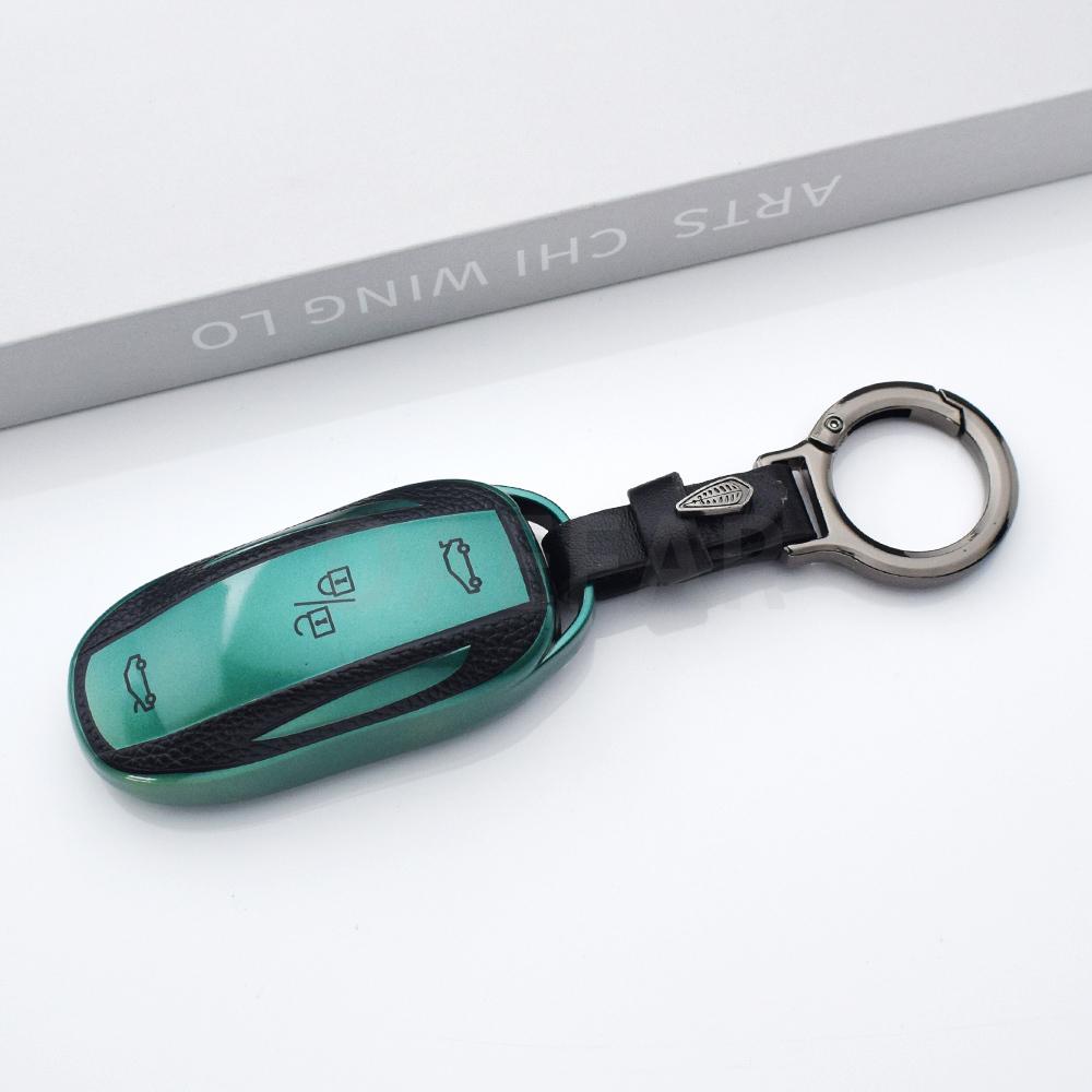 For Tesla Model 3 X S Y Bag Protector Fob Band Shell Holder TPU Car Smart Key Case Cover Keychain Accessories