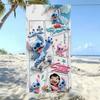 American Cartoon Figure Print Thick Microfiber Beach Towel Quick Dry Bath Blanket For Kids