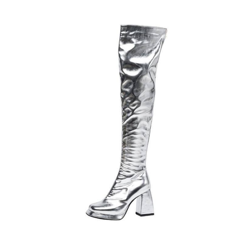 Aishang Trendy 2025 New Waterproof Platform Over the Knee Dance Boots Size