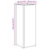 Umbrella Stand with Storage Grey Sonoma 20 x 20 x 55.5 cm