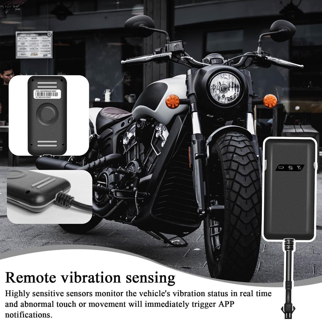 Car GPS Tracker Wired GPS Tracker For Truck Motorcycle Alarms Shock Sensor For Van Cargo Trailer Boat Motorbike Airport Truck