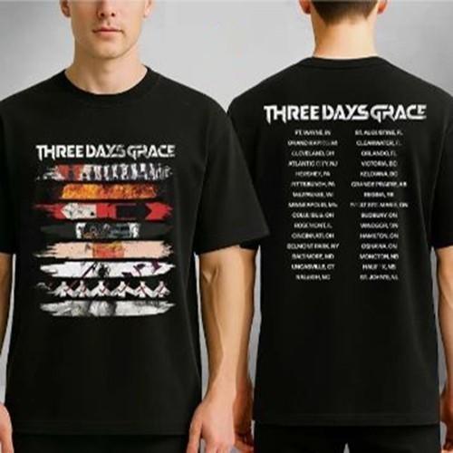 Custom 2026 Alienation Tour – Three Days Grace T-shirt XL