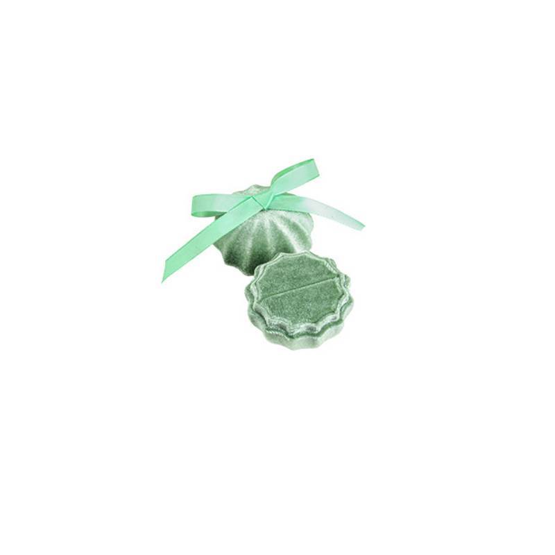 Velvet Ring Box With Pumpkin Shape For Jewelry Storage And Gift Packaging