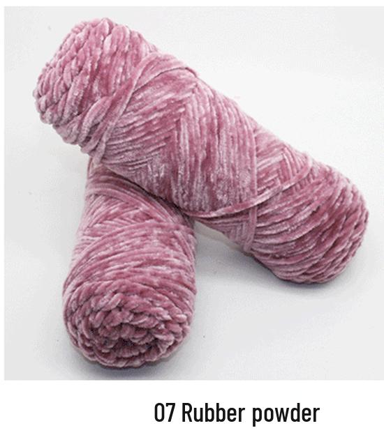 Chenille Goldenes Samt Mehrfarbiges Garn für DIY Handstricken, Mittlere Dicke, Glänzendes Finish