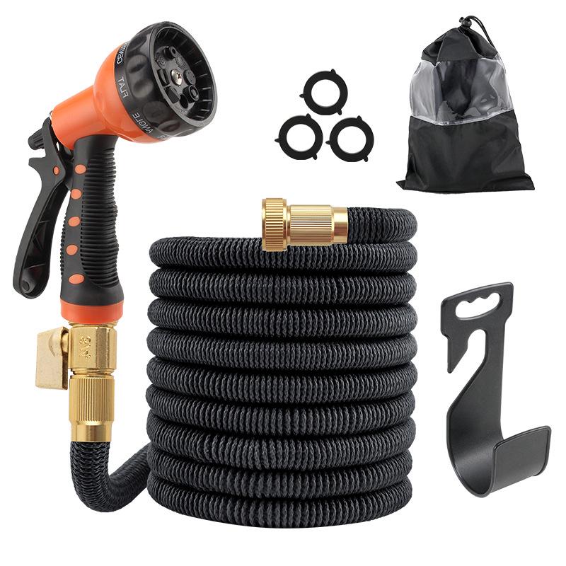 Automatic Retractable Magic Hose with Garden Sprinkler & High-Pressure Car Wash Water Gun