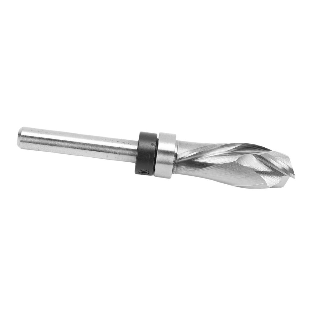 Extra Long Compression Flush Trim Router Bit 1 4in Shank with Top Bearing 1 2in Cutting Dia Spiral Pattern Template for