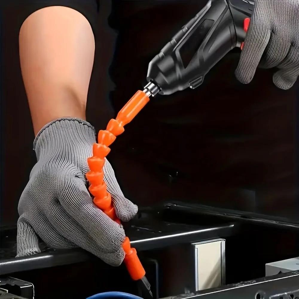Rotating Handle Electric Screw Driver Set Powerful Impact Hand Drill Home Repairs