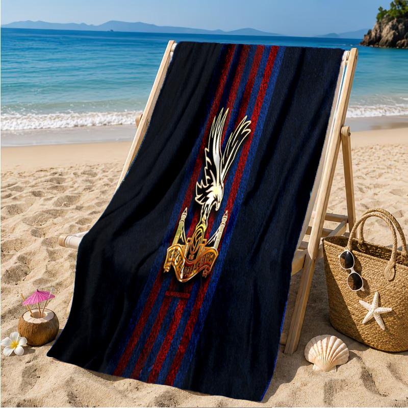 Eagle Crest Crystal Design Beach Towel Microfiber Beach Towel, Lightweight and Quick-Dry, for Summer Travel, Swimming Pool Fan Birthday Gift