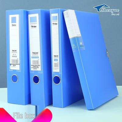 Expanded A4 File Folder: Large Capacity Plastic Document Storage for Office & Student Use