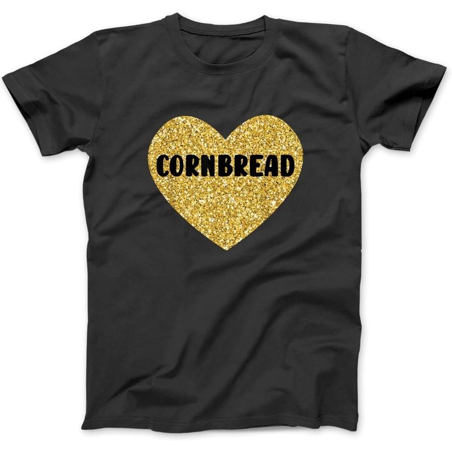 Cornbread I Love Cornbread Funny Food T-Shirt Sweatshirt Hoodie for Men Women Kids Made in Canada Black XXXXXL разноцветный