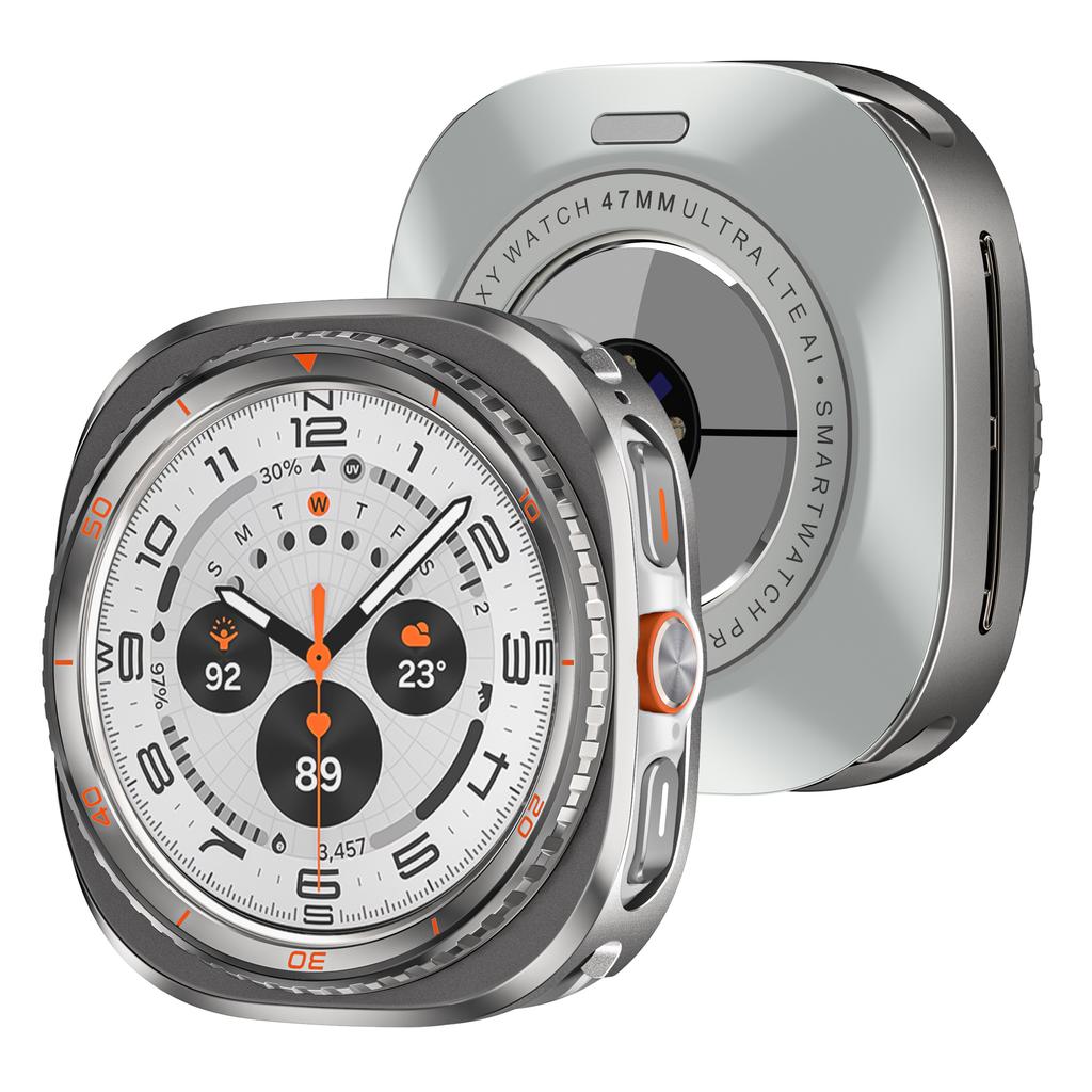 Alloy Metal Case for Samsung Galaxy Watch Ultra2 2025 Accessories Protective Bumper Shell Cover for Galaxy Ultra Watch 2024 47mm