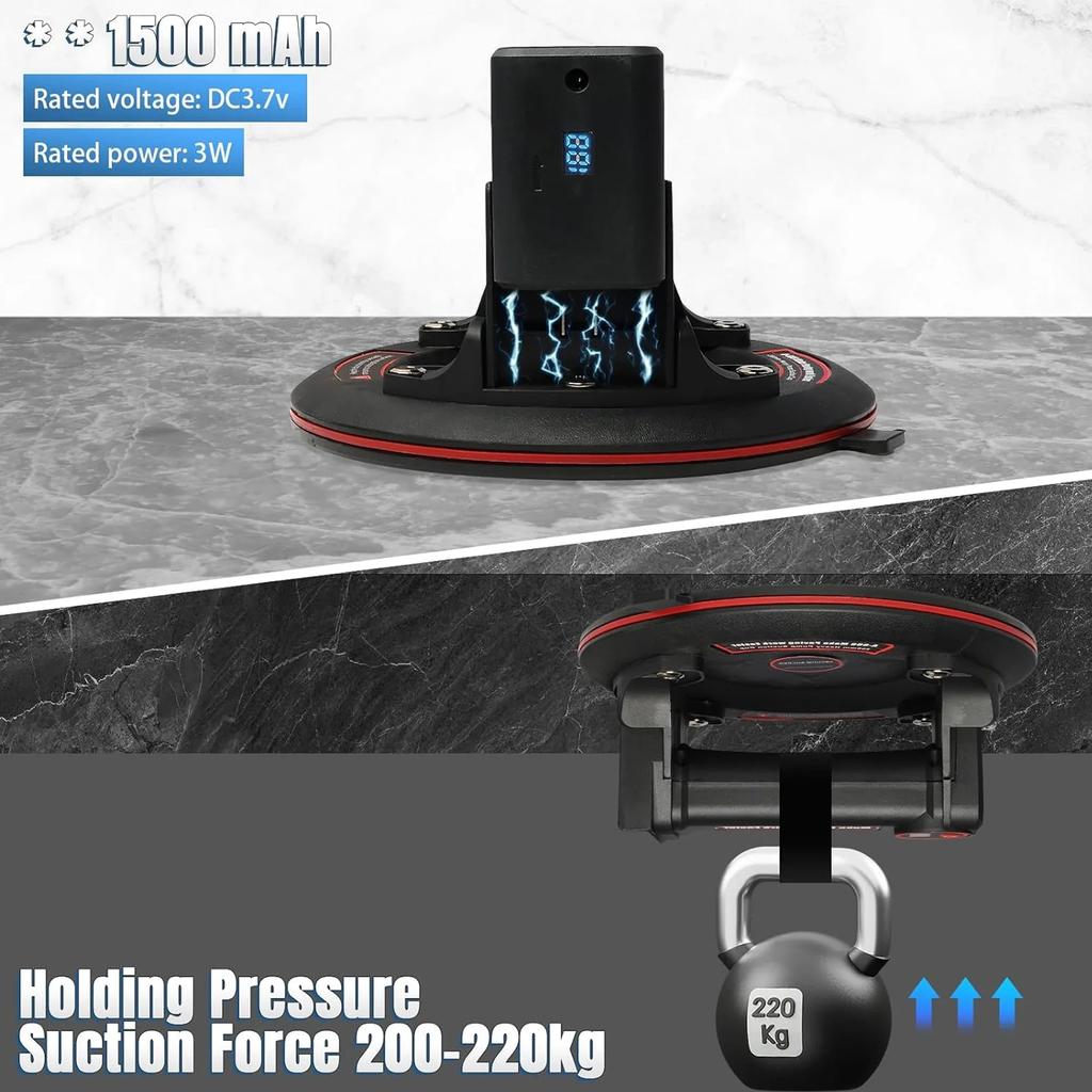 Motorized glass suction cups, 8-inch vacuum removable battery suction cups, convenient and practical, handling
