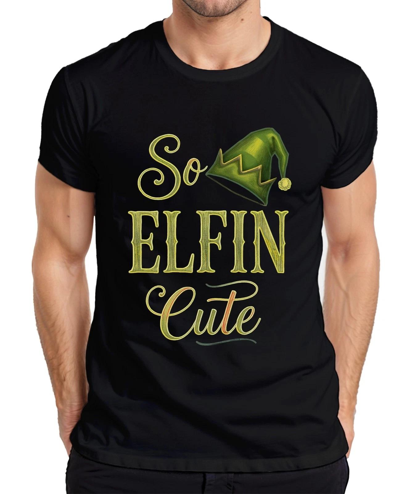 So Elfin Cute Weihnachten Elf Elfe Mütze Kinder Niedlich Lustig Herren T-Shirt XXL