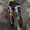 Y popular D printed men's trousers retro overalls new punk men's clothing independent