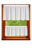 Zazdrostka kitchen curtain voile DELICATE WITH WHITE EDGE for tunnel 200x70