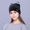 European American Trade French Velvet Cute Cat Ear Pullover Hat - Cross-border Spring Fashion