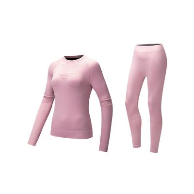 Training Series Solid Color Comfortable Sports Leisure Suit Women Suit Lotus-Gray Pink 962517205-2