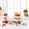 Rectangular Glass Storage Container Set, Set of 7, Transparent