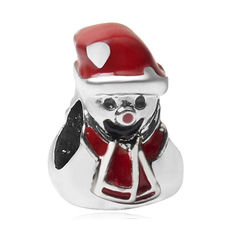 Christmas Series Alloy Santa Claus Beads For DIY pulsera Bracelet necklace accessories Women Fine Jewelry Gifts
