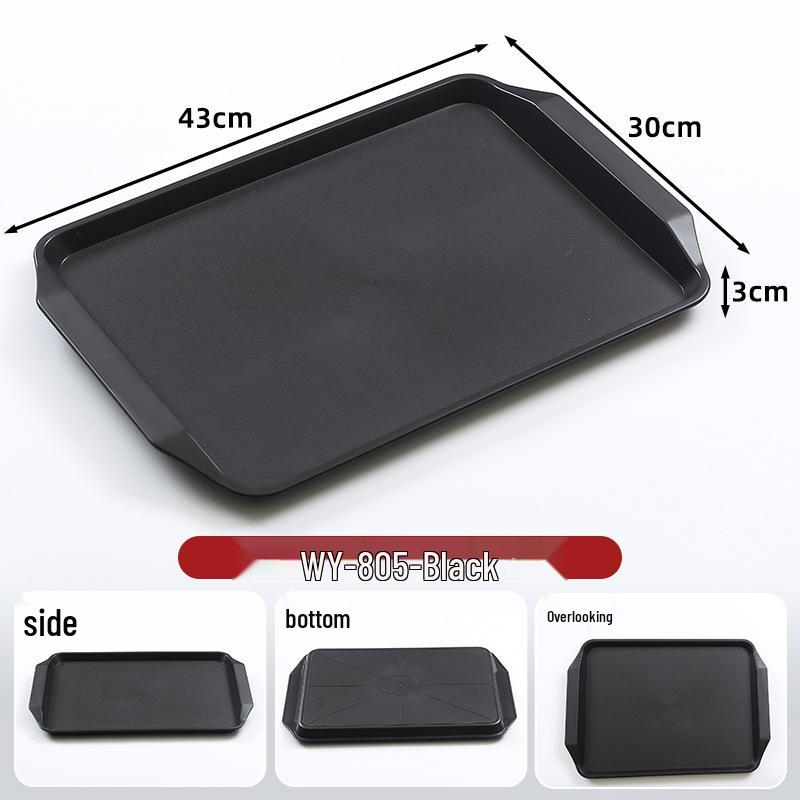 Non-Slip Rectangular Burger Tray for Restaurants