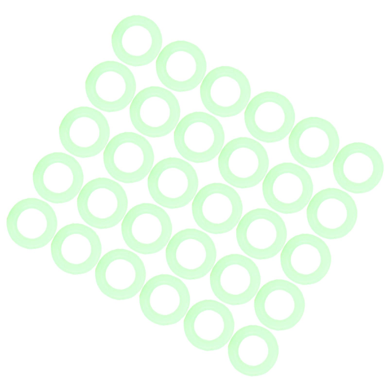 

100PCS Outdoor Tent Floor Nail Rings Fluorescence Silicone Ground Stake Night Vision Ring