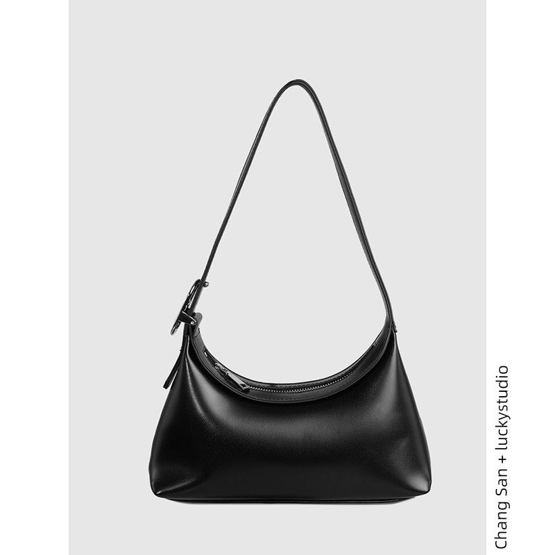 

Kikawa Card Original Design Soft Leather Air Sense Underarm Bag Black