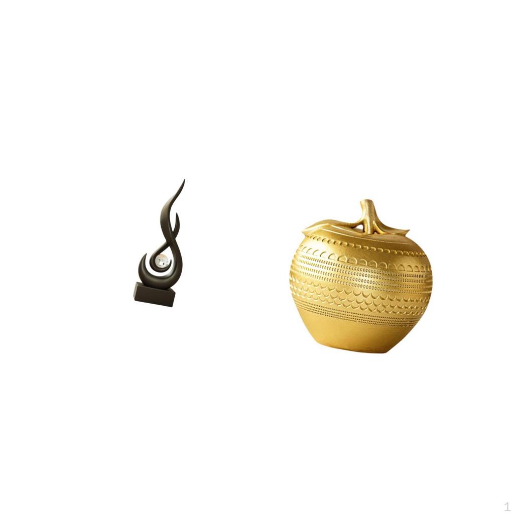 Abstract Flame Resin Statue Modern Art Sculpture Ornament for Living Room Cabinet Tabletop Bookshelf