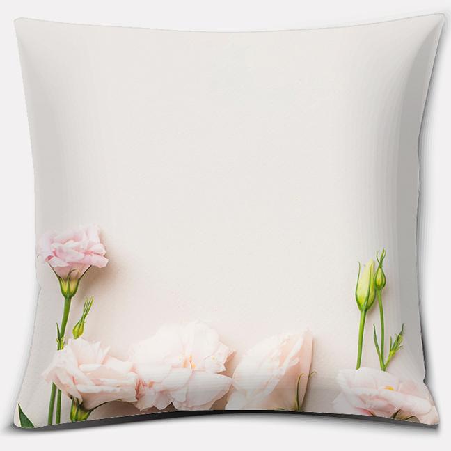 Pink Flower Series Throw Pillow Pillow Case Home Office Decoration Pillow Bedroom Sofa Car Cushion Cover