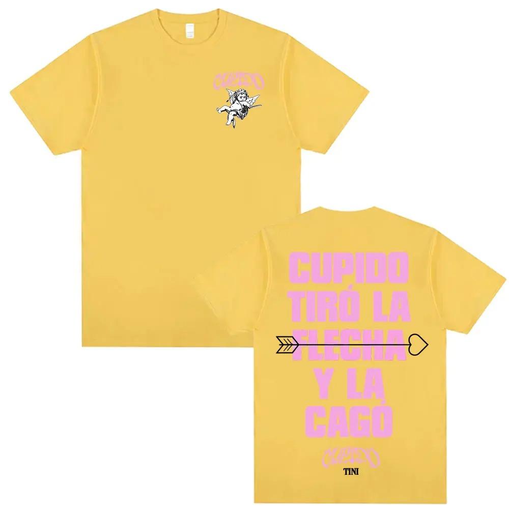 Tini Stoessel Cupido Tiro La Flecha Y La Cago T Shirt High-end Luxury Y2k Short Sleeves Classic Oversized hot product Unisex tee