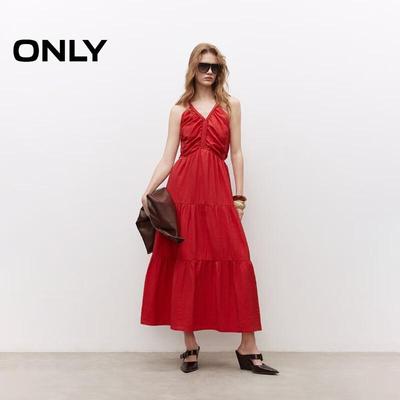 Women's 2025 Summer Floral Print V-neck Tie-Strap Dress