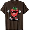 Strawberry Design Funny Fruit Lover Design Funny Unisex T-Shirt