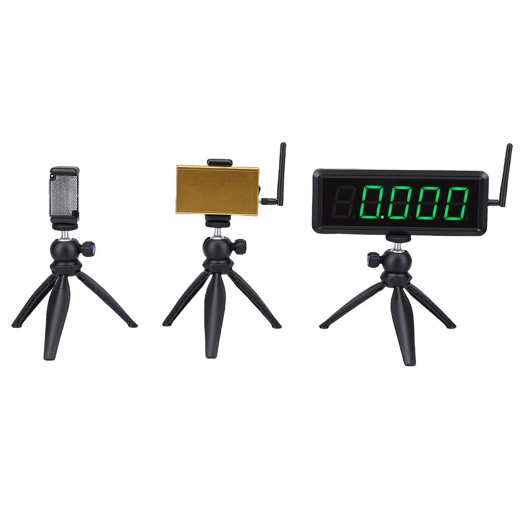 Wireless Sprint Timer 1.8 Inch 5 Digit Display Battery Powered Race Clock Stopwatch for Racing Roller Skating Track