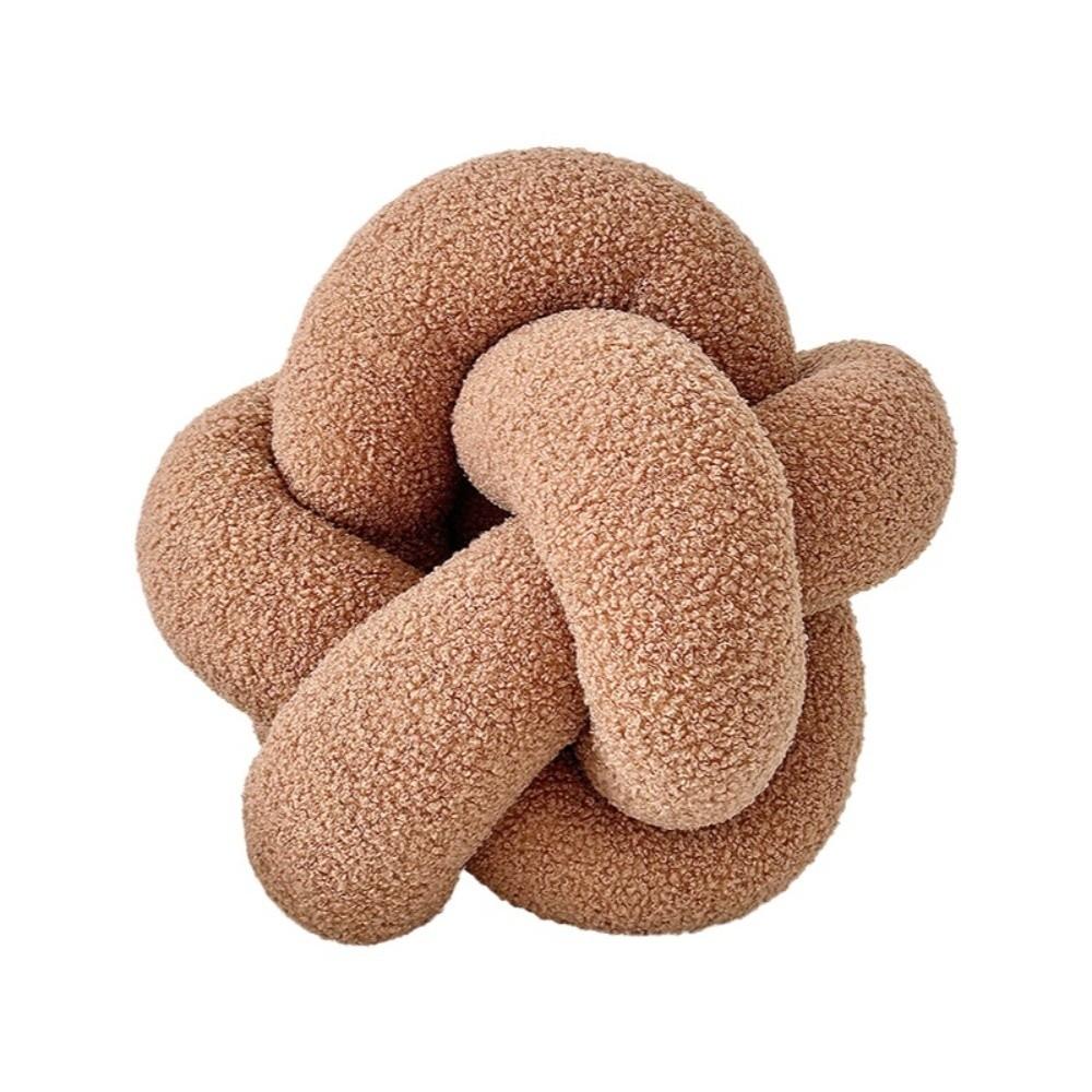 Skin Friendly Knotted Ball Throw Pillow Soft Chair Backrest Fashion Waist Support Cushion  Bedroom