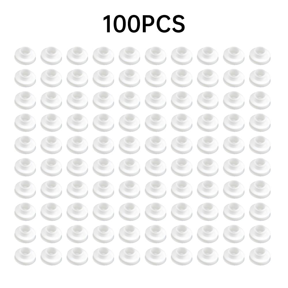

100Pcs TO-220 Transistor Plastic Insulation Washer Particles 100Pcs TO-220 Isolated Silicone Pad Sheet Strip