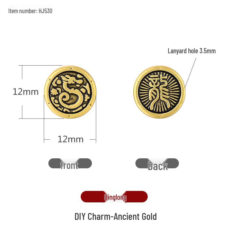 

Набор для изготовления браслета из бусин «Четыре божественных зверя»: Песочное золото с черной черепахой и тотемом Алой птицы