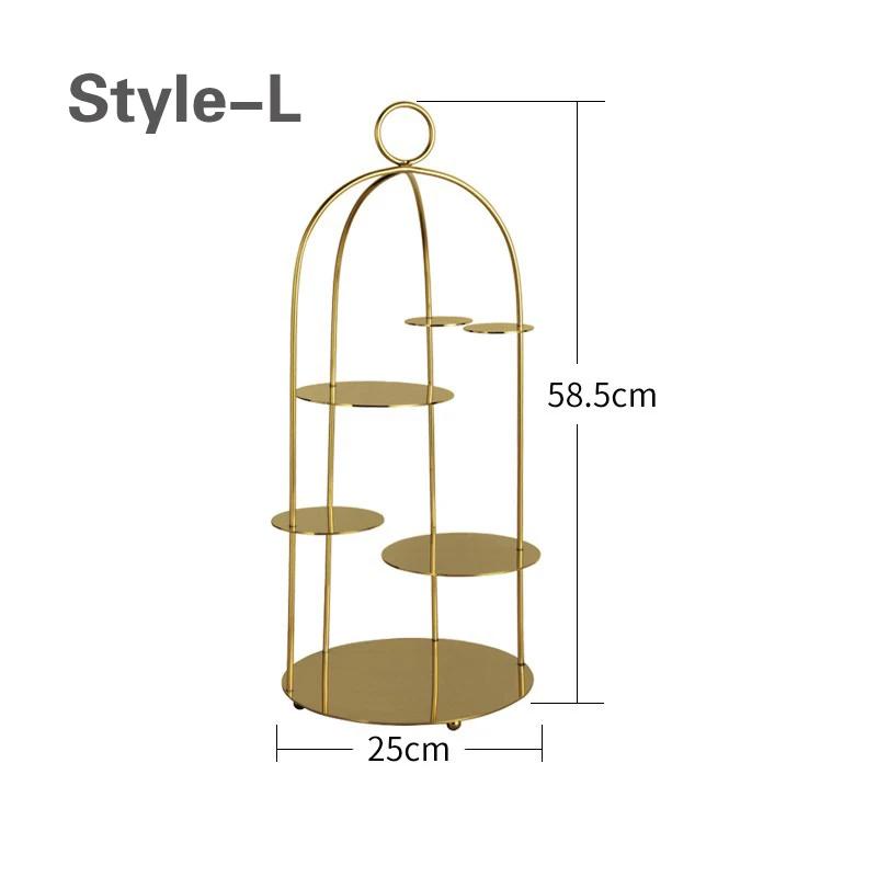Wedding Buffet Cake Set Up Dessert Table Decorations Display Rack Set European Style Snack Rack Food Stand Cake Stand Cake Stand