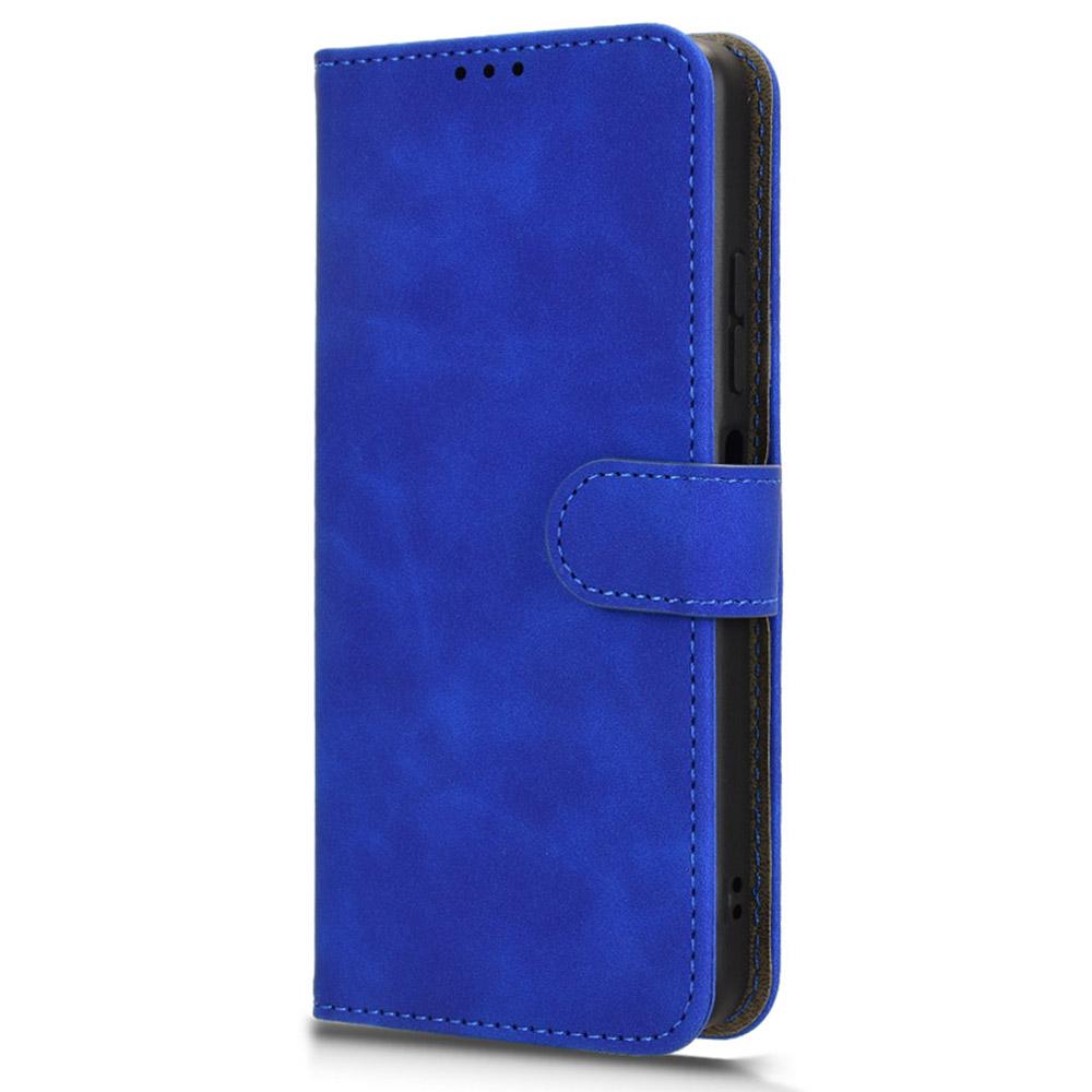 Pentru ZTE Blade A75 4G Husă de Piele cu Senzație de Piele Anti-Cădere Portofel Flip Husă Telefon