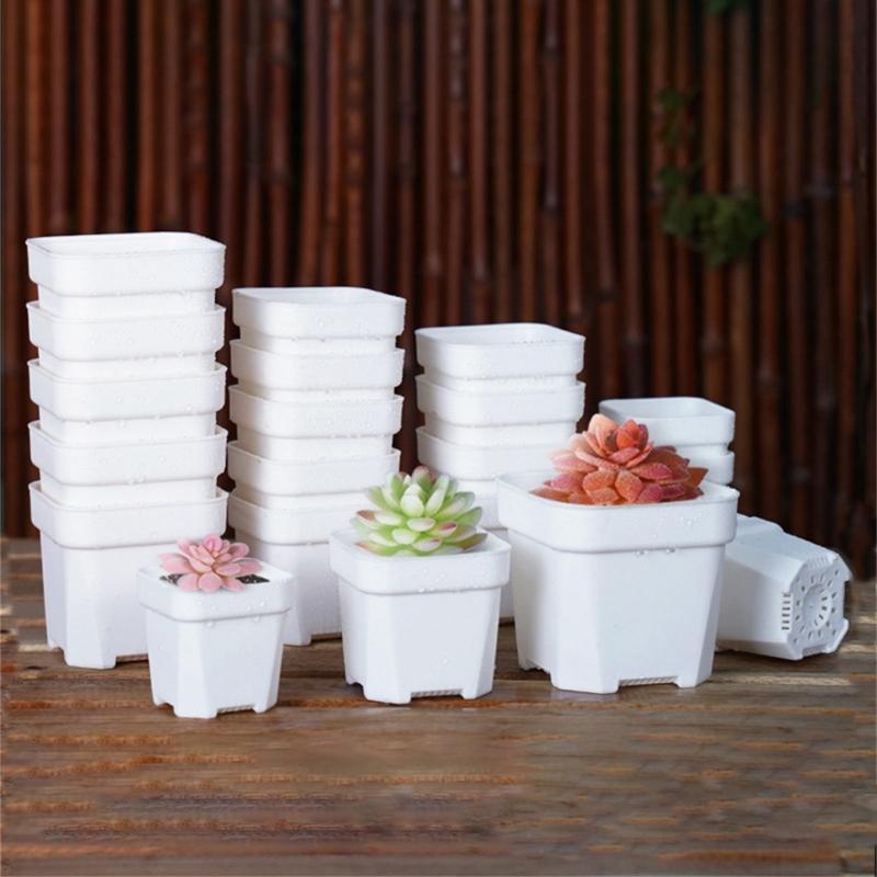 10PCS Lightweight Succulents Flowerpots For Small Plan Perfect For Home Office Desk Decoration Balcony Use